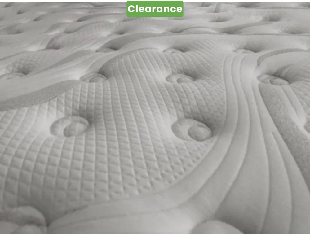 Richard Bed Frame + SleepMax Pillow Top Mattress: Queen -Floor Model Queen
