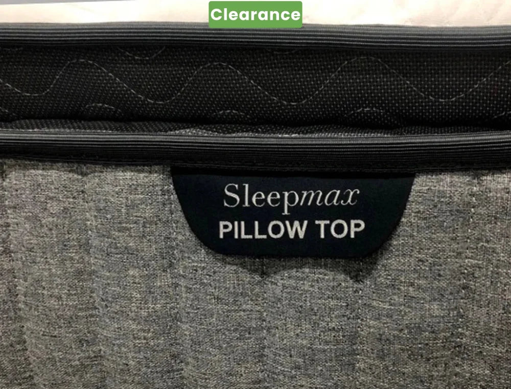 Richard Bed Frame + SleepMax Pillow Top Mattress: Queen -Floor Model Queen