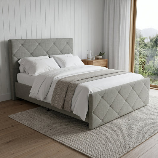 NZ Made Crystal Bed Frame + Venus Medium Mattress — Bed Bundle | Furniture World NZ