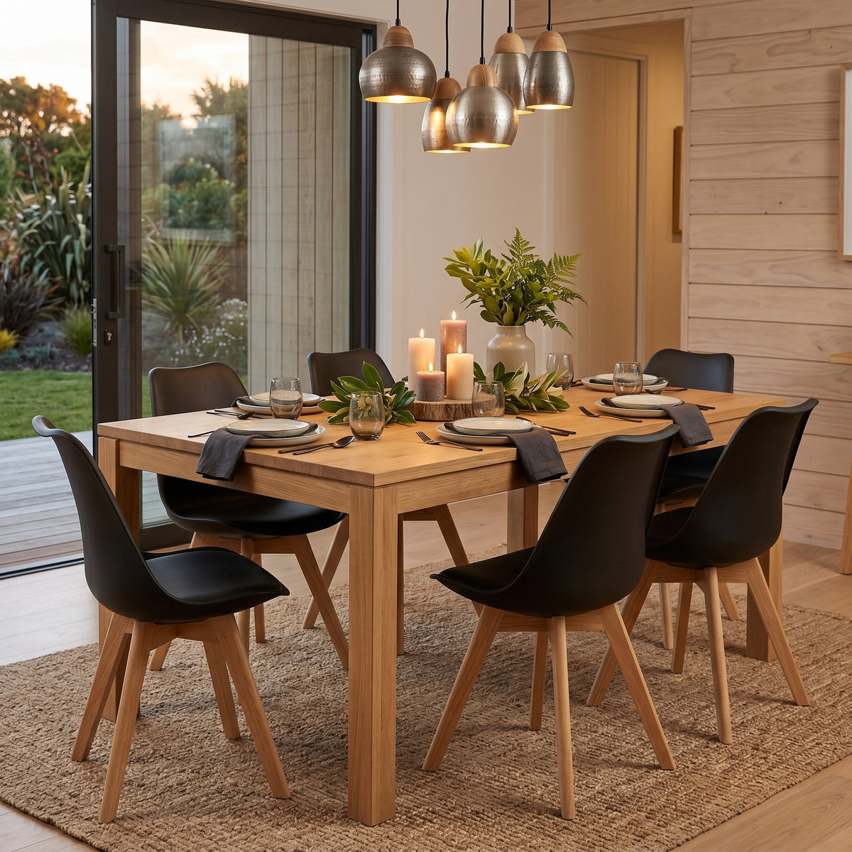 Savvy Dining Chairs 4pcs Set Black | Furniture World NZ