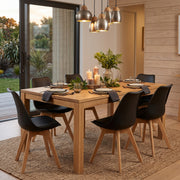Savvy Dining Chairs 4pcs Set Black | Furniture World NZ