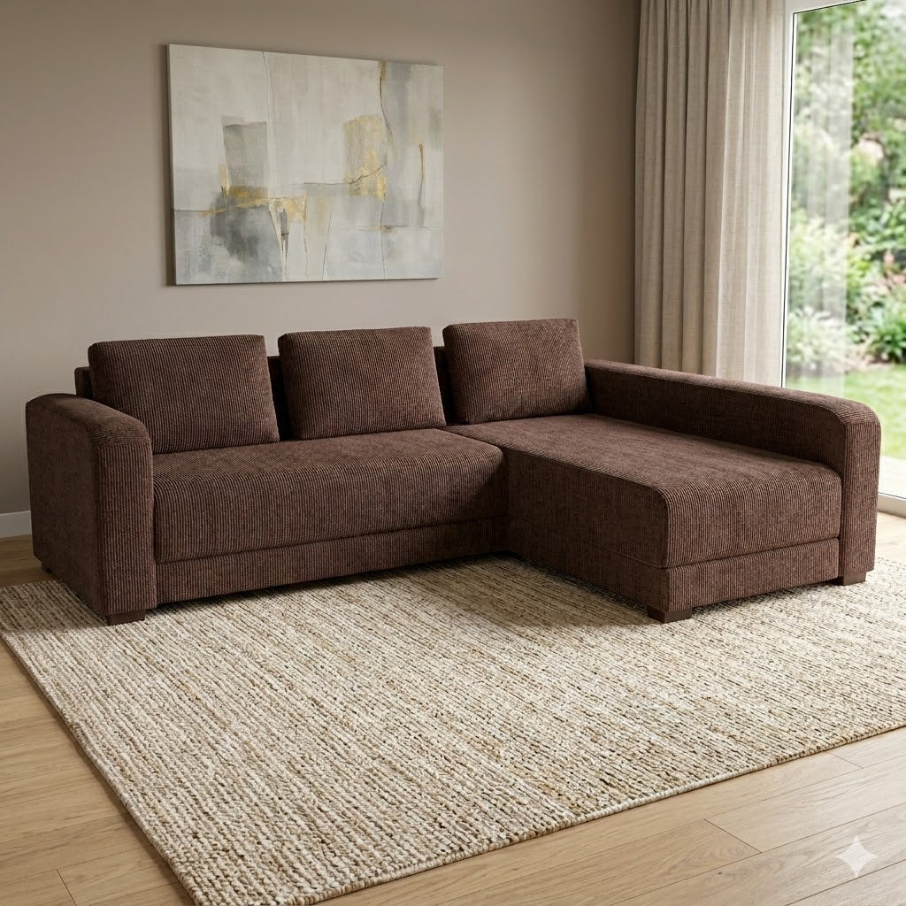 NZ Made  Sigma Long-Arm with Chaise Corner Sofa
