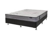 Eco Bed Base + Sleepmax Econ Mattress Single / Charcoal Bedroom Furniture Sets
