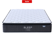 SleepTime Medium Mattress + NZ Made Duracast Hotel Bed Base with Casters