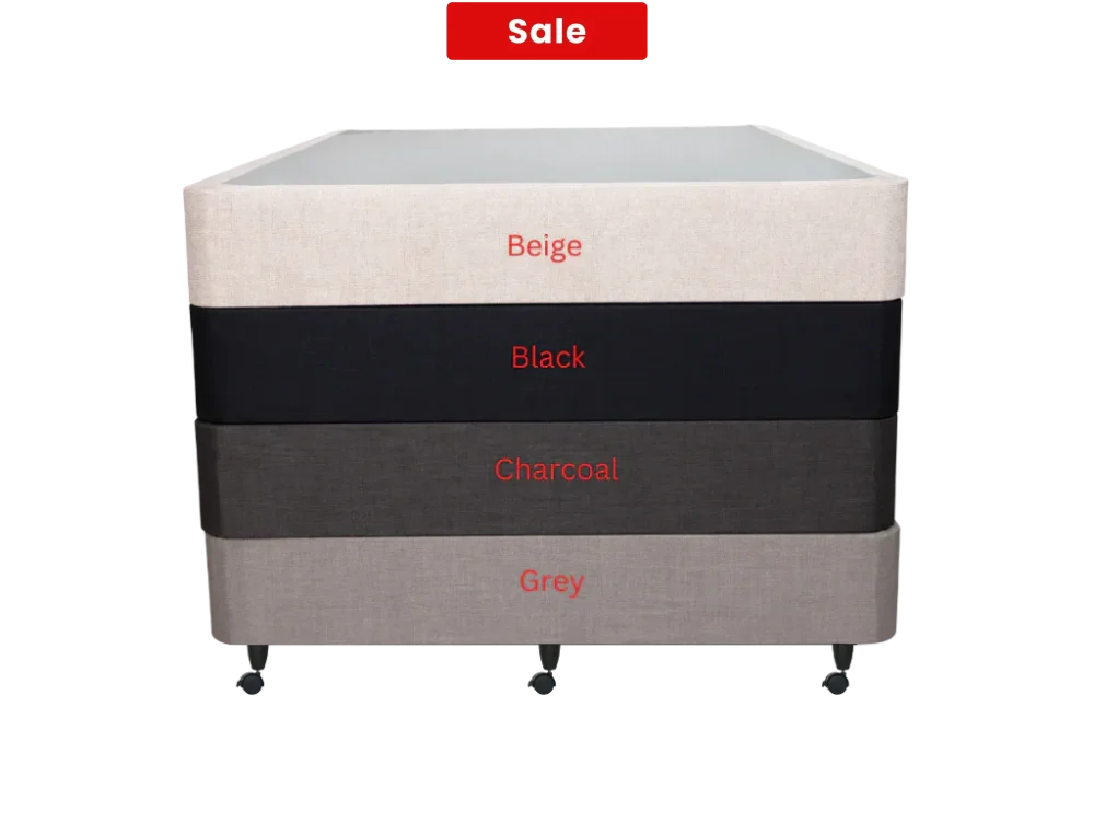 SleepTime Medium Mattress + NZ Made Duracast Hotel Bed Base with Casters