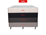 SleepTime Medium Mattress + NZ Made Duracast Hotel Bed Base with Casters