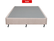 SleepTime Medium Mattress + NZ Made Duracast Hotel Bed Base with Casters Beige / Queen