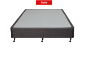 SleepTime Medium Mattress + NZ Made Duracast Hotel Bed Base with Casters Charcoal / Queen