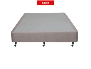SleepTime Medium Mattress + NZ Made Duracast Hotel Bed Base with Casters Grey / Queen