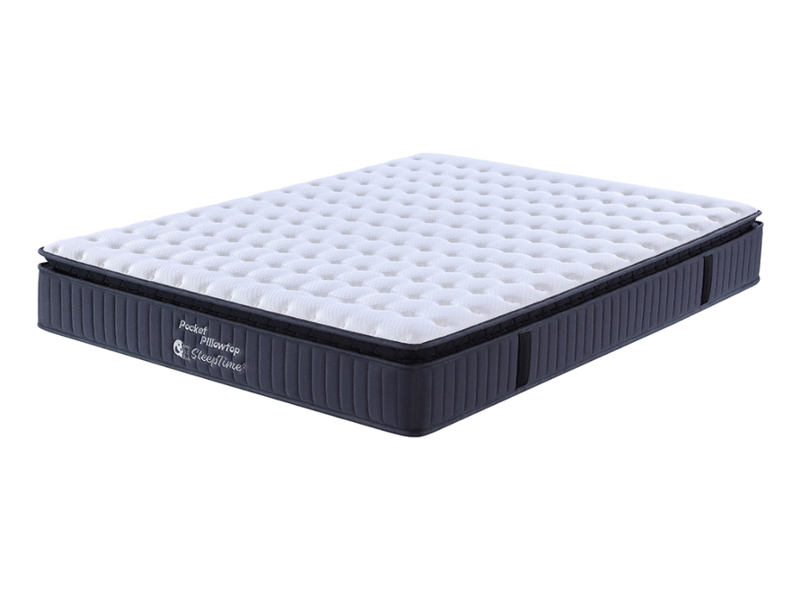 SleepTime Pocket Pillowtop Mattress + NZ Made Snooz Bed Base - Image 7 | Furniture World NZ