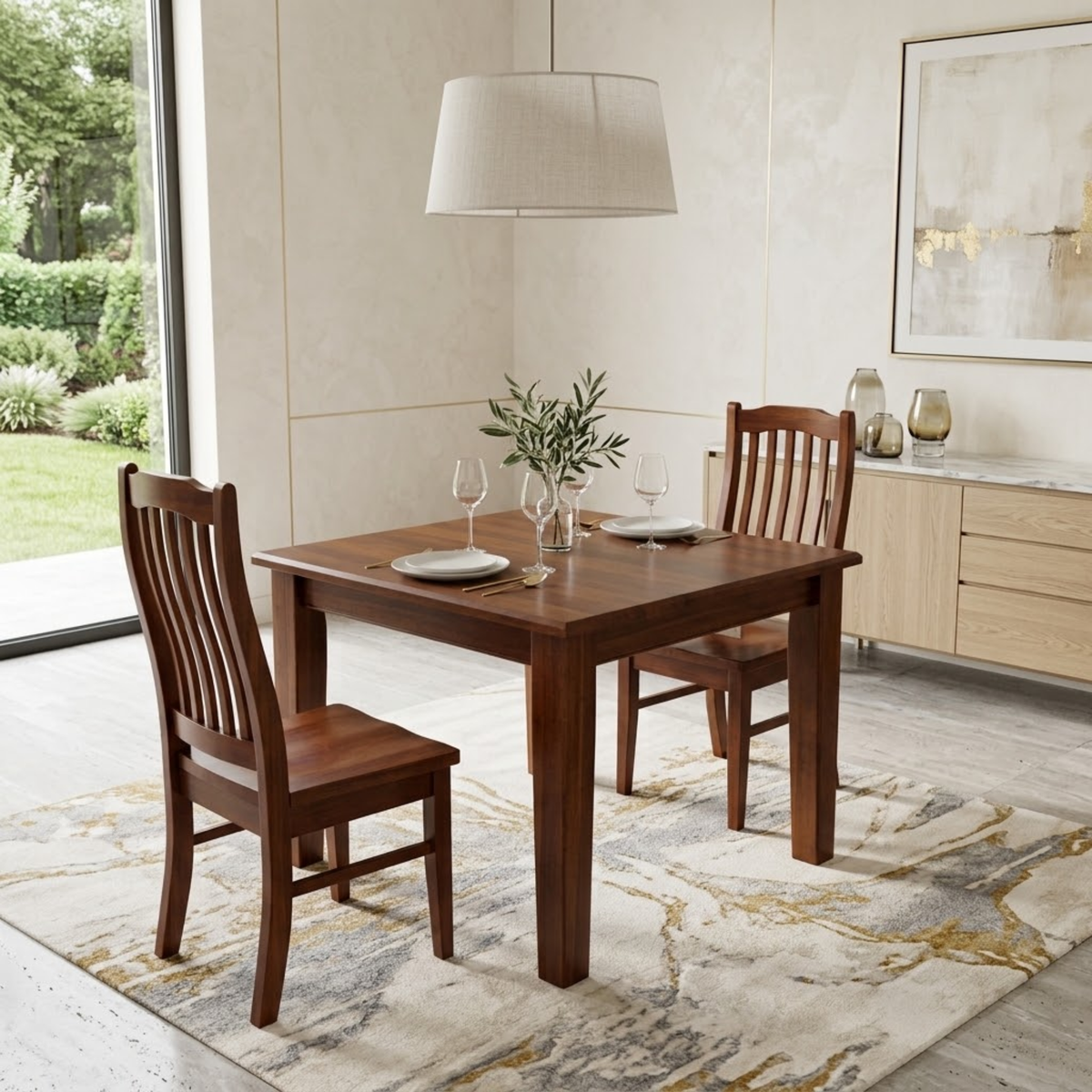Solid Wood Dining Suite Rustic