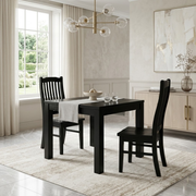 Solid Wood Dining Suite Black