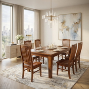 Solid Wood Dining Suite Rustic