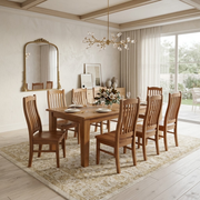 Solid Wood Dining Suite Rustic