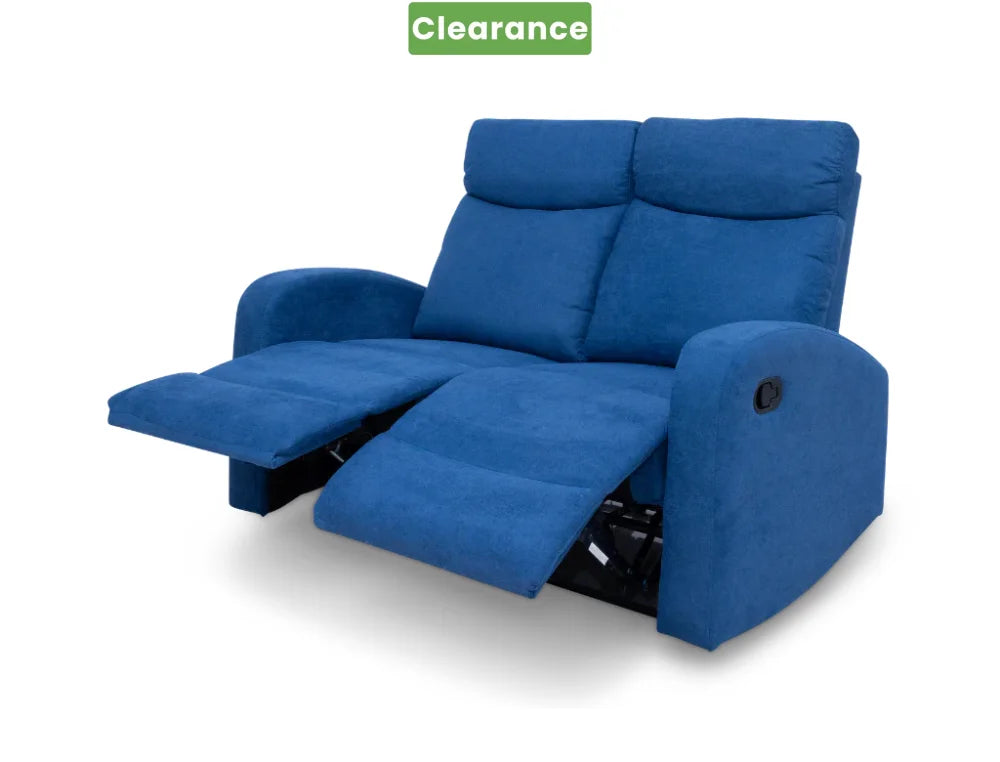 SupreCoz 2RR Recliner Blue - Floor Model