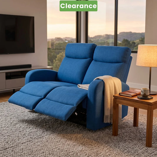 SupreCoz 2RR Recliner Blue - Floor Model - Sofas & Couches