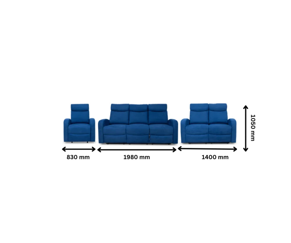 Suprecoz 3Rr + 2Rr R Recliner Suite Linen Fabric