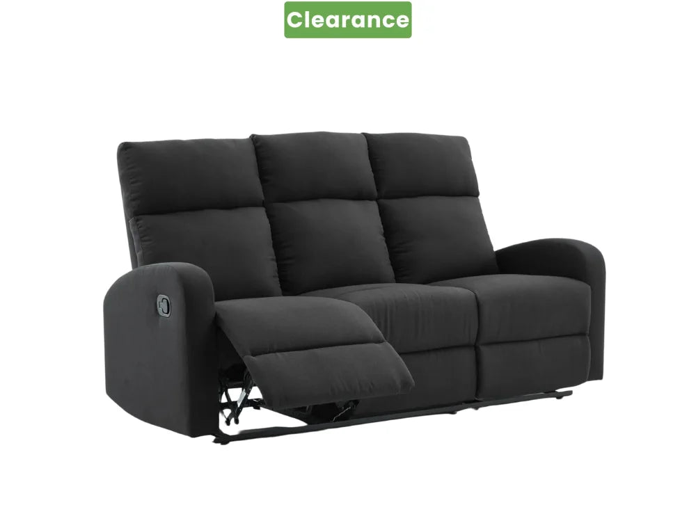 SupreCoz 3RR Recliner Black - Detail View | Furniture World NZ