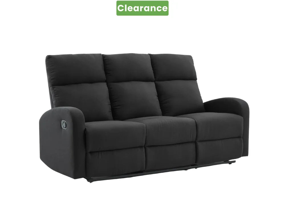 SupreCoz 3RR Recliner Black - Side View | Furniture World NZ