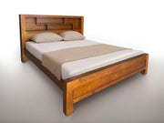 Oakwood Bed with Bookcase