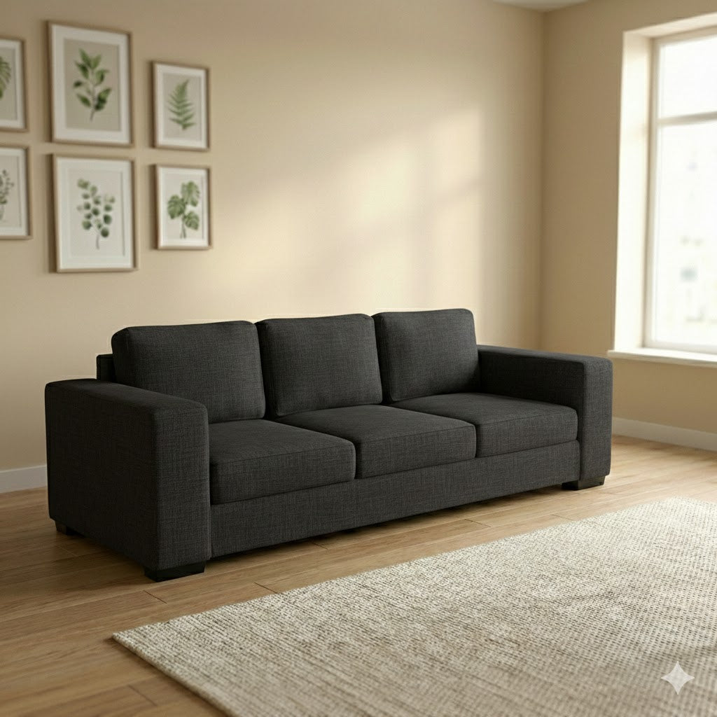 NZ Made Trendi 3 Seater Sofa - Side View | Furniture World NZ