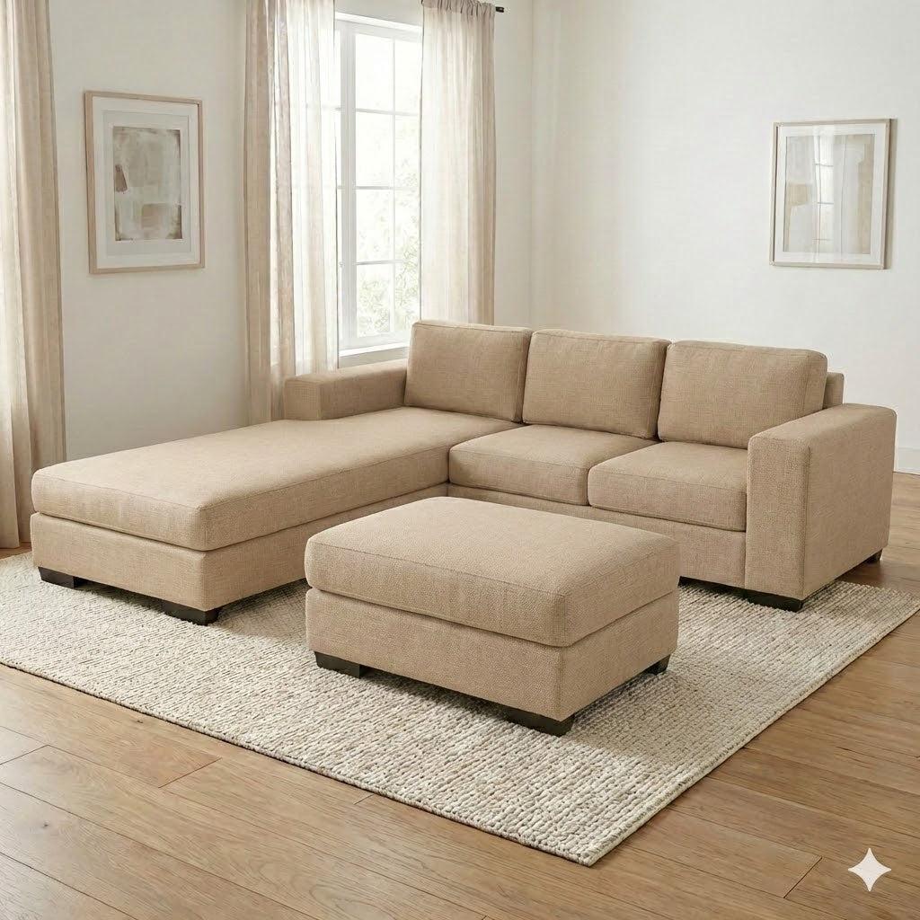 NZ Made Trendi 3 Seater with Chaise Corner Sofa
