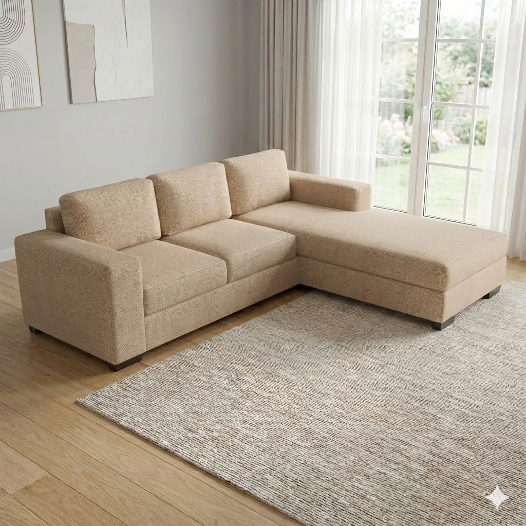 NZ Made Trendi 3 Seater with Chaise Corner Sofa