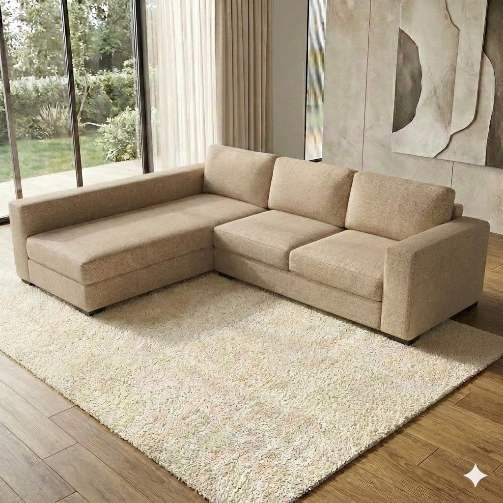 NZ Made Trendi Long-Arm with Chaise Corner Sofa