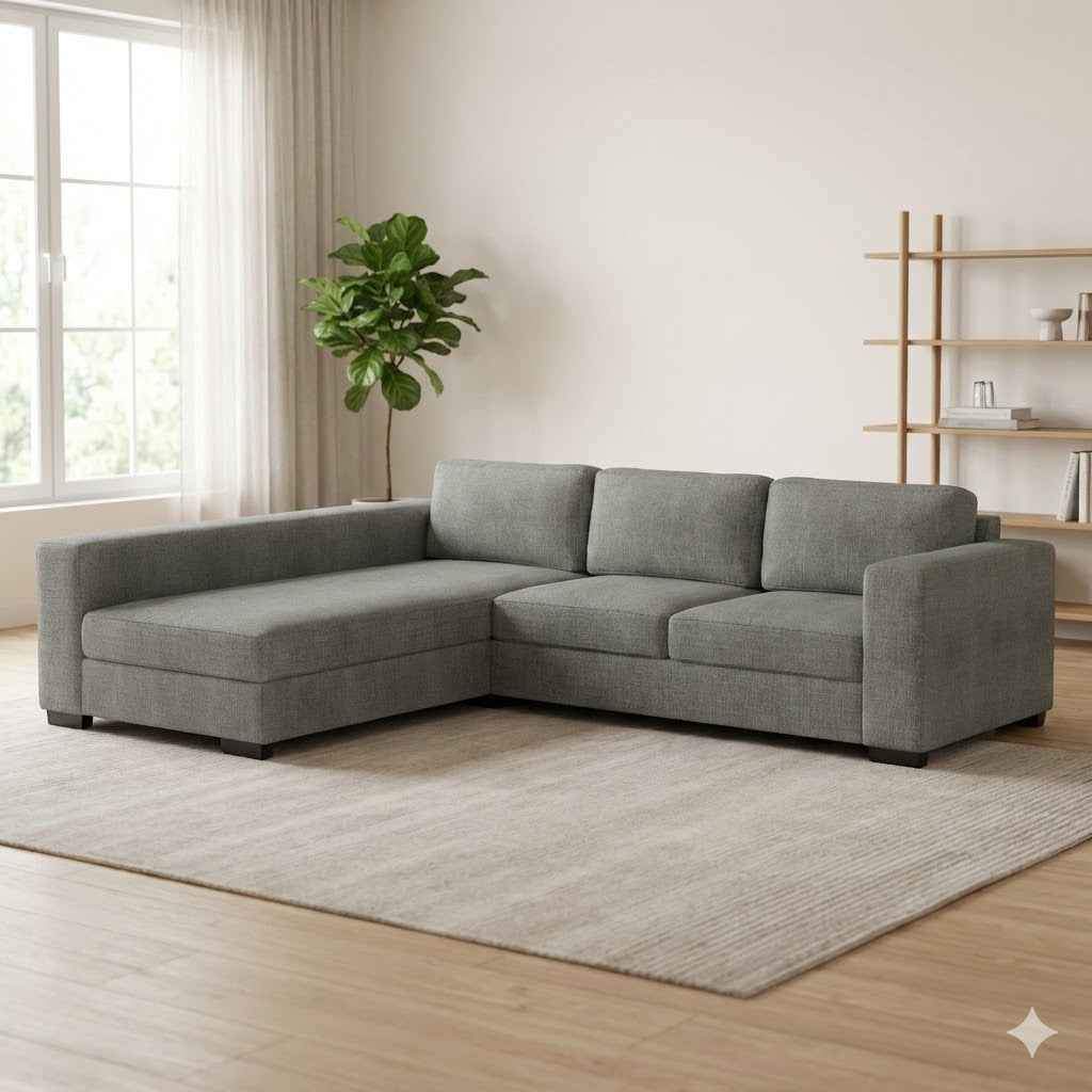 NZ Made Trendi Long-Arm with Chaise Corner Sofa