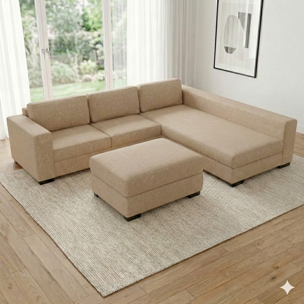 NZ Made Trendi Long-Arm with Chaise Corner Sofa