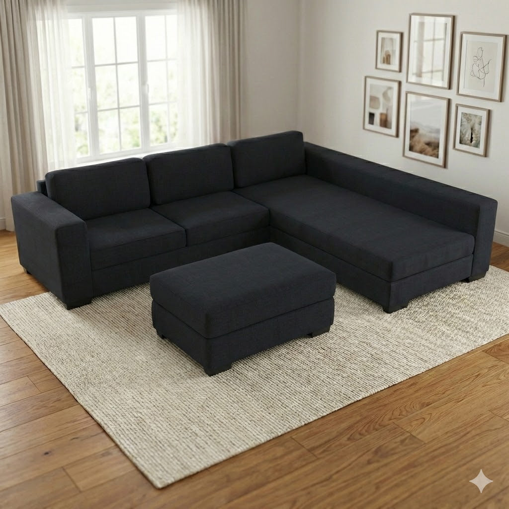 NZ Made Trendi Long-Arm with Chaise Corner Sofa