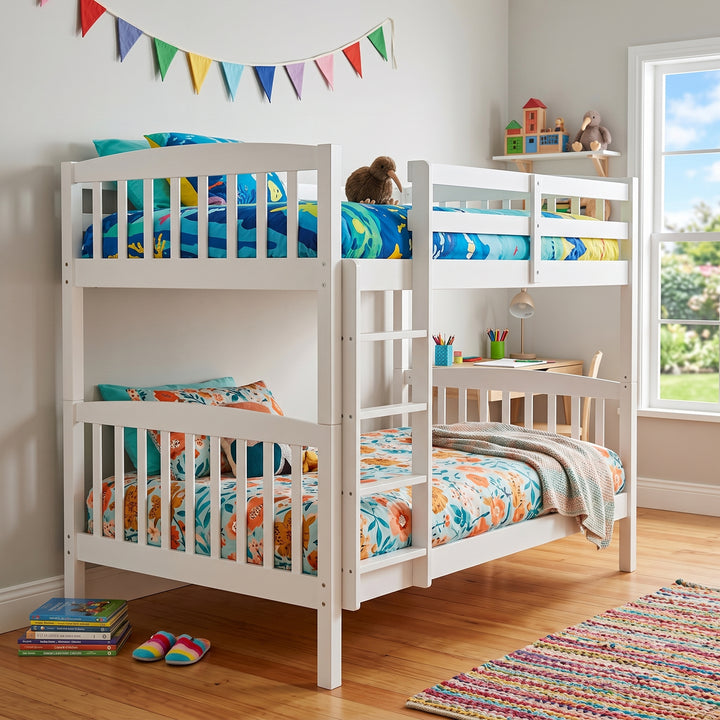 Unity Bunk (S+S) White | Furniture World NZ