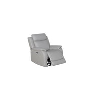 Brio Electric Recliner With USB Port – Light Grey - Side View | Furniture World NZ
