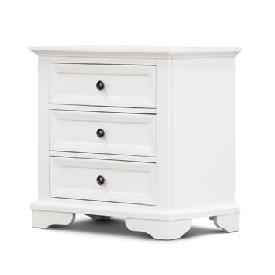 Orion Bedside Drawer Table - White