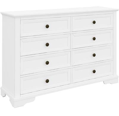 Sienna 8 Drawer Dresser - White - alternate view