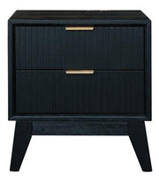 Reno 2 Drw Bedside Table - Side View | Furniture World NZ