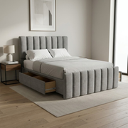 NZ Made Wave Bed Frame With Drawers
